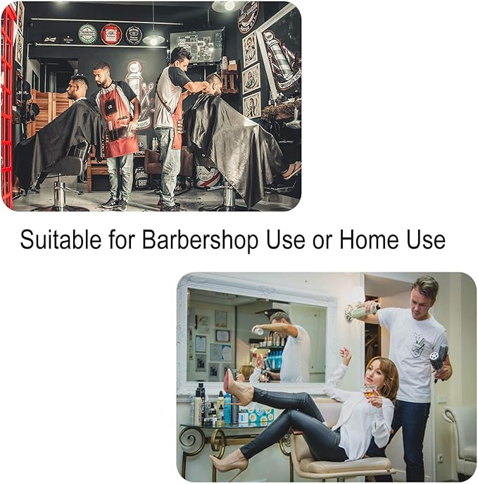 Barber Capes for Men, Hair Cutting Cape with Snaps, Professional Salon Cape, Waterproof Hairdressing Cape for Hairstylist