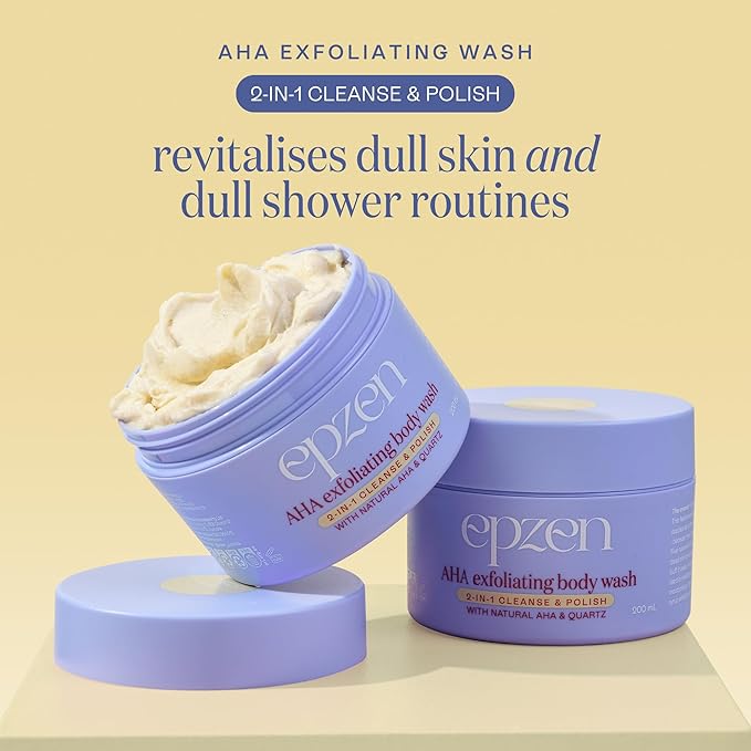 AHA Exfoliating Body Wash 2-in-1 Cleanse & Polish - 200mL