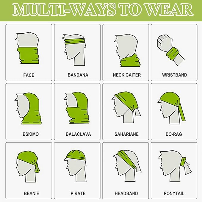 SATINIOR Summer Camo Neck Gaiter UV Protection Cooling Face Mask Sun Hood Bandanas for Men Women Sunscreen Breathable Bandana