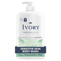 Ivory Body Wash, Designed for the Whole Family, Gentle Formula, Free of Dyes Heavy Perfumes Parabens Phthalates & Silicones, Designed for Skin's pH, Fragnance-Free, 35 oz