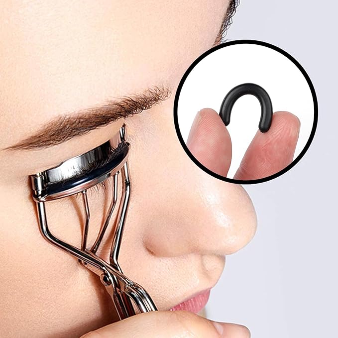 48 PCS Eyelash Curler Refill Pads Compatible with Shiseido Eye Lash and Cosmetic Accessory, Silicone Soft Rubber Curler for Universal Eyelash Curler, Colorful
