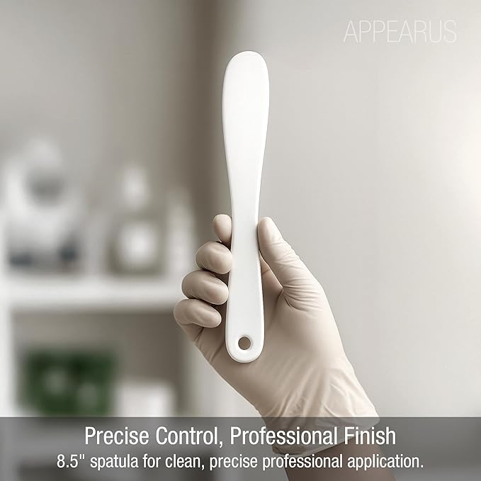 APPEARUS Facial Mask Mixing Spatula – 8.5” Large Flexible Plastic Applicator for Creams, Masks, Lotions – Reusable Skincare Tool for Spa, Salon, or Home Use (1 Pc)