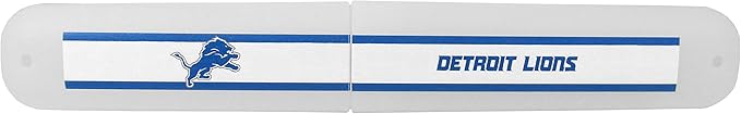 Siskiyou Sports NFL Detroit Lions Solar Powered Unisex Adult Travel Toothbrush and Case, White