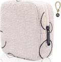 Sanitary Napkin Storage Bag, Corduroy Period Bag for Women, Cute Portable Period Pouch with Zipper, Sanitary Pads Bag Tampons Holder for Purse, First Period