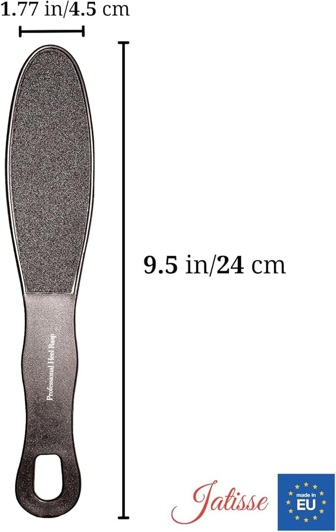Professional Heel File, Foot Scrubber, Foot File and Callus Remover for Feet, Remove Hard Skin, Can be Used on Both Wet and Dry feet, Callus, Dry, and Dead Skin Removal (Large) (1 Pack)