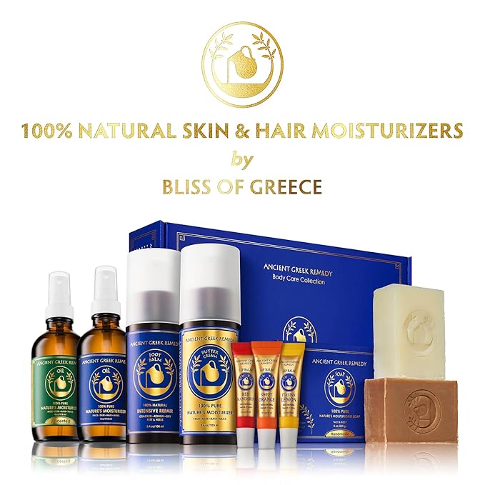 Ancient Greek Remedy Face Oil for Dry Skin - Organic Unscented Anti-Aging Serum - Jojoba, Rosehip, Almond, Olive, Vitamin E - Facial Gua Sha oil - Natural Body Moisturizer for Women & Men 4 oz