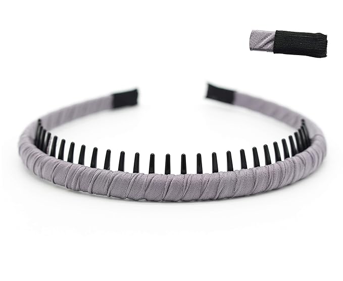 Fashion Headbands for women Girls Non-slip hair band Comfy Headband Hair Hoop Resin teeth Comb Hair Accessories (4 Colors)
