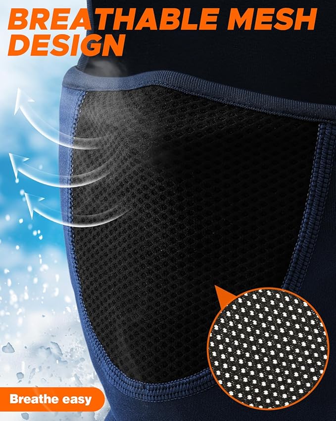 Balaclava Face Ski Mask with Movable Deisgn for Men Women-Fleece Winter Face Covering for Cold Weather Skiing Outdoor Work