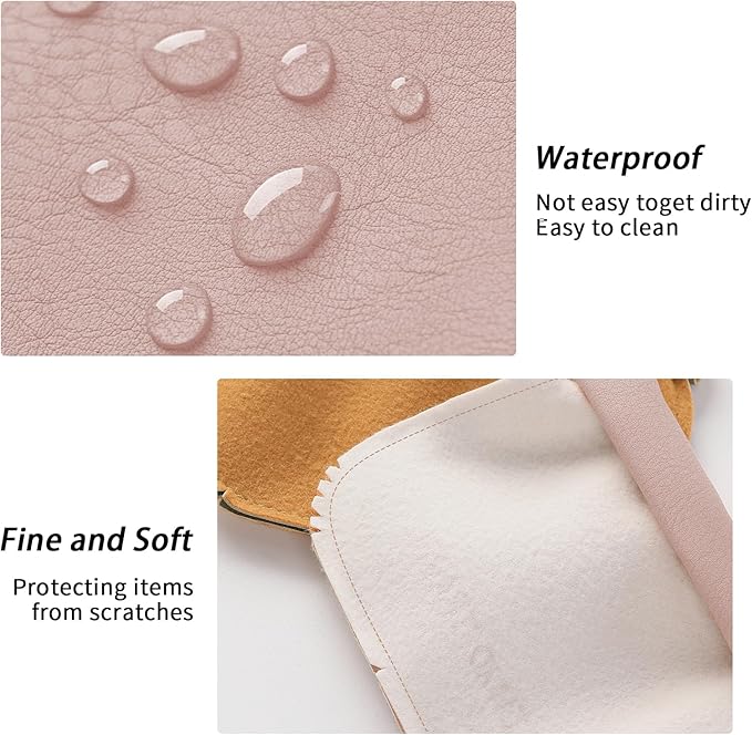 RIGHT AWAY 3 PCS Small Makeup Bag for Purse,Mini Cosmetic Organizer Make Up Bag for Women,Squeeze Coin Purse Pouch,Portable Tiny Makeup Pouches for Cosmetic Accessories,Lipstick, Jewelry, Card, Coins