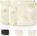 RIGHT AWAY 2 PCS Small Makeup Bag for Purse,Mini Cosmetic Organizer Make Up Bag for Women,Squeeze Coin Purse Pouch,Portable Tiny Makeup Pouches for Cosmetic Accessories,Lipstick, Jewelry, Card, Coins