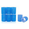 6PCS Roller Curlers For Medium Short Bangs, Heatless Natural Curly Hairstyling (Blue 6 Pack)