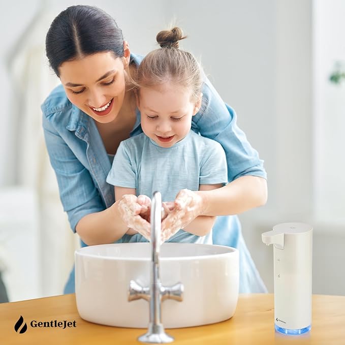 EasyFoam Automatic Foaming Soap Dispenser – Touchless Sensor, USB-C Rechargeable, 304 Stainless Steel, IPX5 Waterproof for Bathroom Kitchen Sink, 280 ml