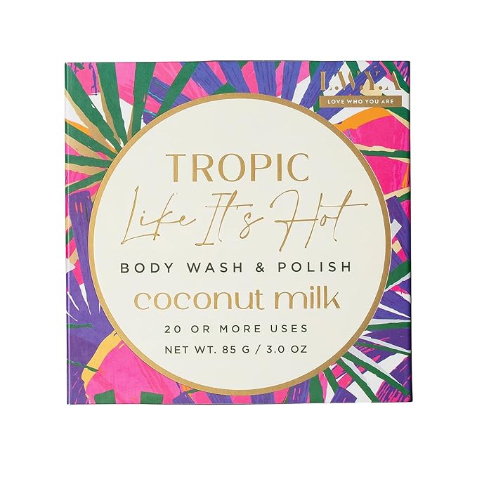 Body Wash and Polish - Coconut Milk by LWYA for Women - 3 oz Body Wash