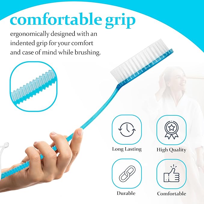 DecorRack (Random Color, 1 Pack) Bath Brush with Bristles, Long Handle for Exfoliating Back, Body, and Feet, Bath and Shower Scrubber