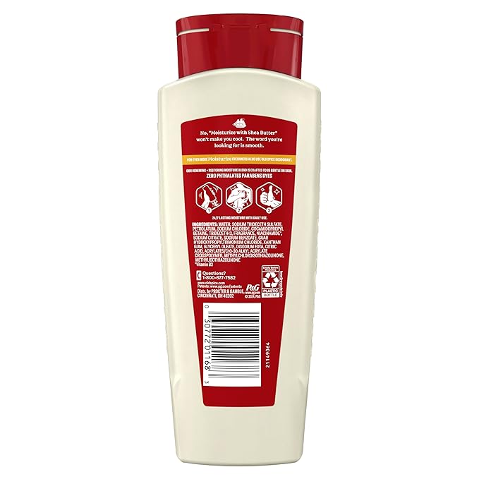 Old Spice Cleansing Body Wash for Men, 24/7 Shower Fresh with Lasting Scent, Restore & Renew, Gentle on Skin, Vitamin B3, Moisturize with Shea Butter Scent, 18 oz (Pack of 4)