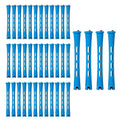 40 Pieces Plastic Perm Rods Set, Cold Wave Rod, Non-Slip Hair Rollers, Perming Curlers with Elastic Rubber Band For Women’s Short Long Natural Hair(Blue,0.35 Inch)