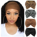 DRESHOW 4 Pack Turban Headbands for Women Wide Vintage Head Wraps Knotted Cute Hair Band Accessories