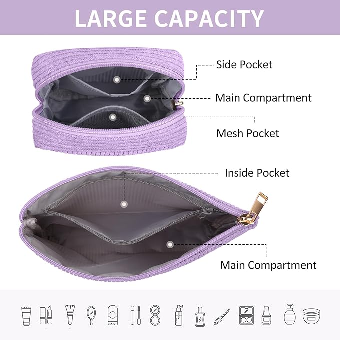 MAGEFY Makeup Bag Small Cosmetic Bag for Women