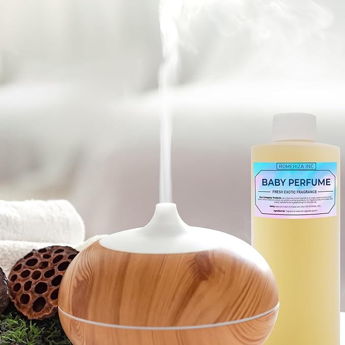 Baby Essential Fragrance Body Oil – Luxury Unisex Baby Oil Perfume with Long Lasting Baby Powder Scent – Soft Baby Smell, Uncut Perfume Oil, Scented Body Oil for Women & Men – 4 Fl Oz