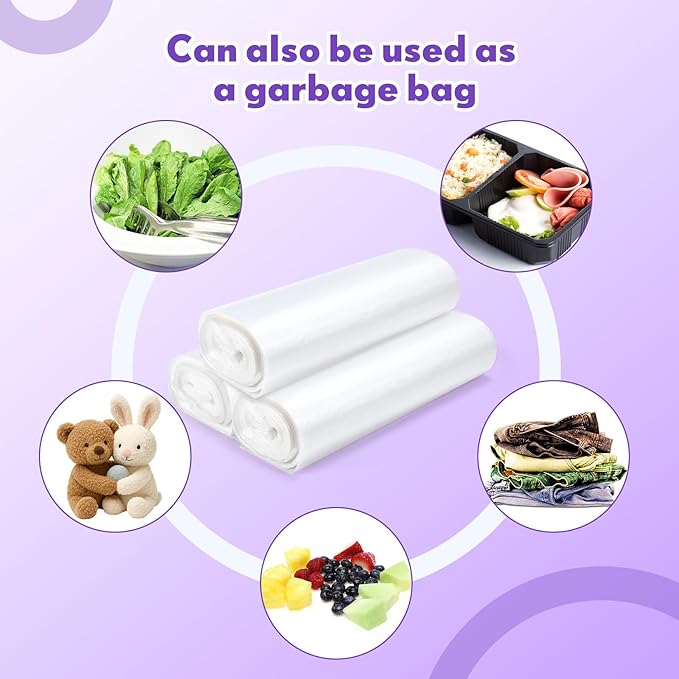 600 Pcs/ 2 Roll Sanitary Napkin Receptacle Liner, Sanitary Napkin Disposal Bags Feminine Hygiene Disposal Bags Women Personal Supplies for Tampon Bathroom, 11.81 x 15.63 Inch