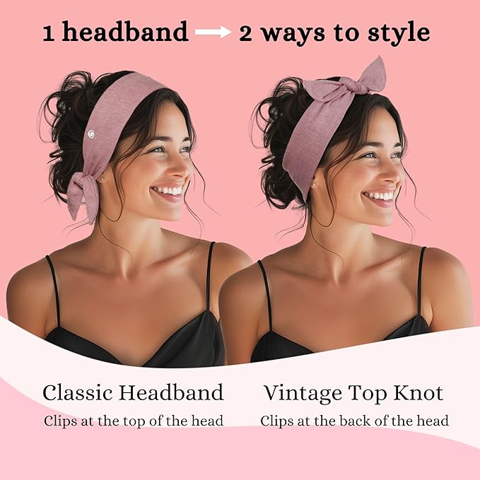 SWAY Short Stretch Non-Slip Headband for Women – Moisture-Wicking, No Headaches, Stays Put for Workouts, Gym, Yoga, Running and Nurse