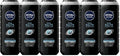NIVEA MEN Deep Clean Rock Salts Body Wash with Scrub Particles and Natural Rock Salt,Exfoliating Body Wash for Men,Cleanses Without Drying Skin,16.9 Fl Oz Bottle,(Pack of 6)