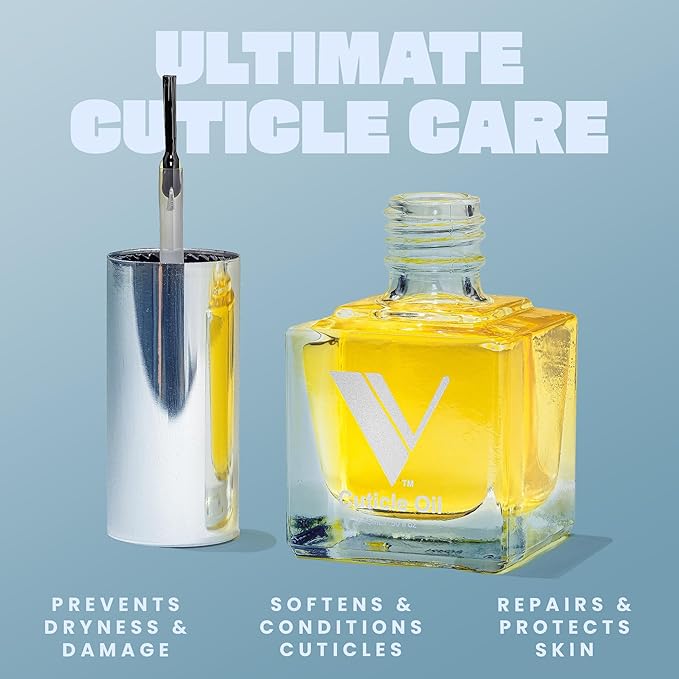 V Beauty Pure Cuticle Oil for Nails - Natural Nail and Cuticle Oil, Softens, Moisturizer, and Conditions, Products for Manicure and Pedicure, Non-Greasy, Promotes Flexibility, Tangerine - 15ml