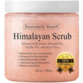 Himalayan Salt Body Scrub with Almond Oil, Exfoliating Mineral Formula, 10 oz
