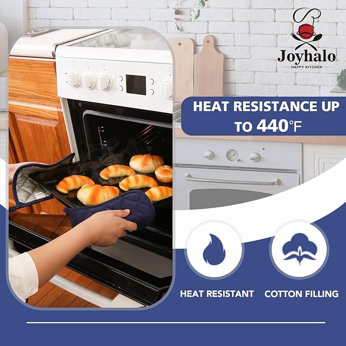 Pot Holders Clearance for Kitchen Heat Resistant Potholder, Hot Pads, Trivet for Cooking and Baking (5, Dark Blue)