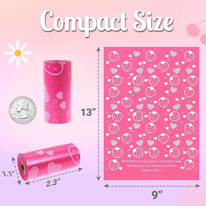 Sanitary Napkin Disposal Bags with Dispenser, Feminine Hygiene Disposal Bags for Tampons Trash Bag, Personal Care Sanitary Bag for Women Privacy Handling (Multicolor)