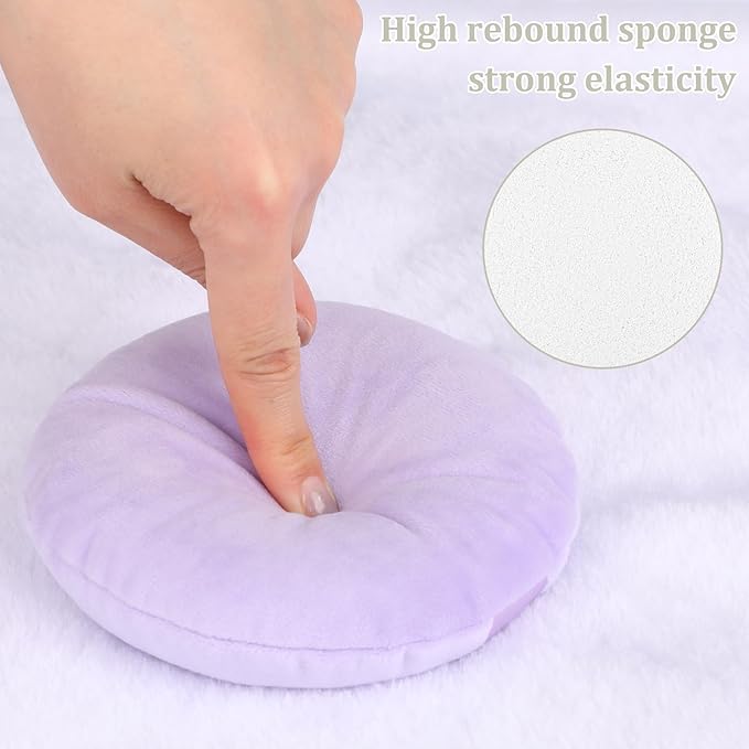 5 Inch Body Powder Puff, 1 Pack Ultra Soft Velour Setting Powder Puffs Large Washable Round Makeup Sponge Applicator for Face Cleaning, Makeup & Loose Powder, Bath Powder, Powder Foundation Blending