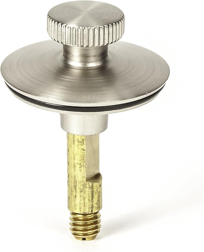 PF WaterWorks PF0951-BN Universal Lift n Turn, (Twist Close) Bath Tub/Bathtub Drain Stopper Includes 3/8" and 5/16" Fittings