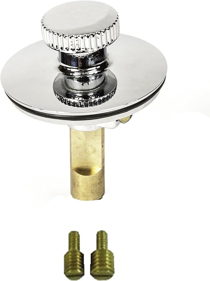 Universal Lift n Turn, (Twist Close) Bath Tub/Bathtub Drain Stopper Includes 3/8" and 5/16" Fittings