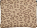 Leopard Leather Small Makeup Pouch for Women,Cosmetic Accessories,Waterproof and Portable Cosmetic Bag,Self-closing, No Zipper, Aesthetic Storage Pouch,Lipstick for Purse,Camel Color