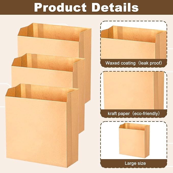 500 PCS 7.5×10in Feminine Hygiene Liner Bags, Waxed Sanitary Napkin Disposal Bags, Commercial Kraft Waxed Paper Bag, Feminine Hygiene Disposal Bag