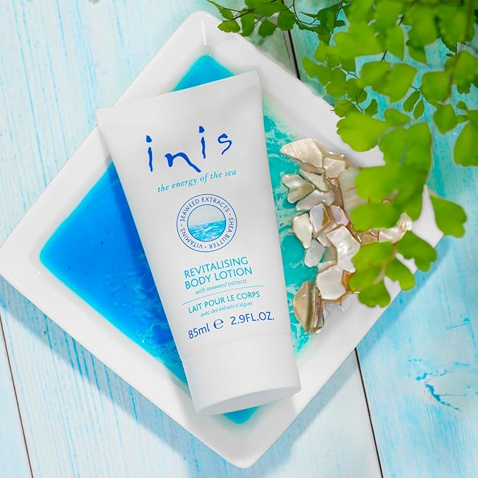 Inis the Energy of the Sea Revitalizing Body Lotion - Travel Size Lotion for Women and Men - Body Moisturizer with Shea Butter and Vitamin E - 2.9 Fl Oz