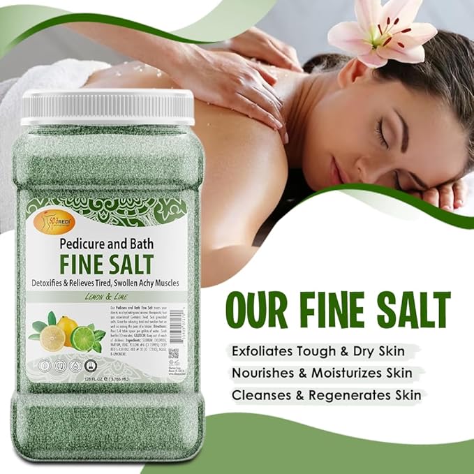 Professional Dead Sea Salt Pedicure Soak - The Therapeutic Mineral Upgrade for a Premium Pedicure Service that Softens Skin Faster, Creating an Effortless, Premium Pedicure Experience 128 Oz