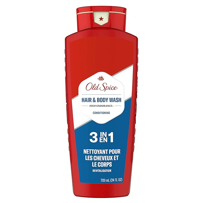 Old Spice Refreshing 2-in-1 Hair & Body Wash Conditioner for Men, High Endurance, 3X Defense, 24/7 Shower Fresh with Lasting Scent, Scented, 24 oz