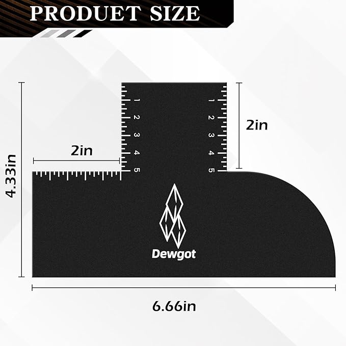 Enhancement Card for Barbers with Measurement Indicators, Reusable Barber Hairline Shaping Tool and Color Spray Edge Line Up Tool (2PCS)