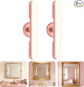 Set of 2 Wireless Vanity Makeup Lights for Mirror, Rechargeable LED Stick On Light Bar for Bathroom Mirror with Dimmable 3 CCT, Long Battery Life Cordless Light Valentine’s Day gift for Women(Pink)