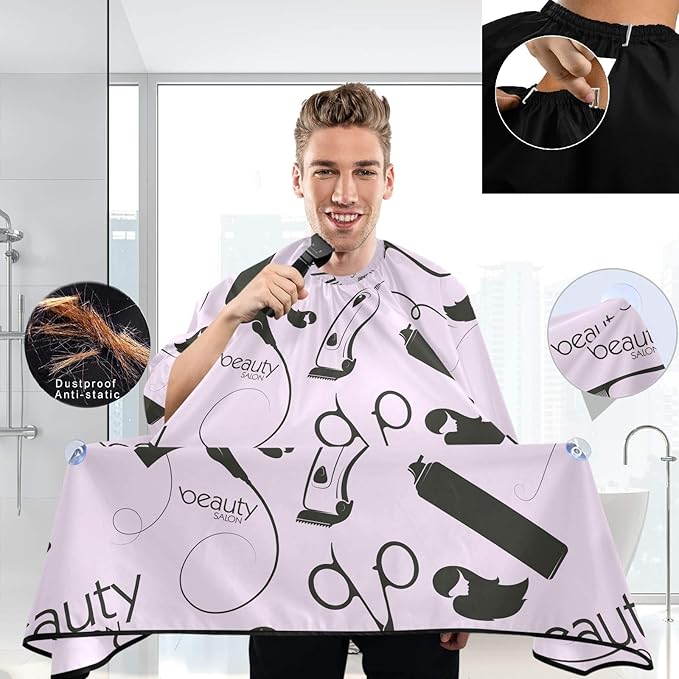 Stylish Barbershop Salon Barber Cape Haircut Cape Salon Apron Unisex Hair Cutting Apron for Men Women
