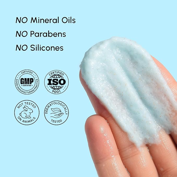 MAREE Face Exfoliator – Microdermabrasion Facial Scrub & Exfoliating Face Wash for Women – Collagen & Glycolic Acid – Gentle Scrub and Exfoliant – Men Exfoliating Scrubber – Exfoliante Facial Cleanser