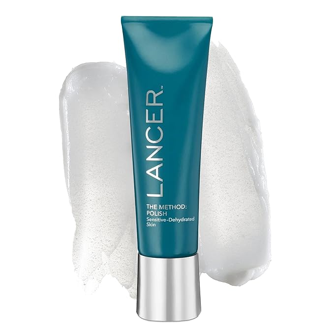 Lancer Skincare The Method: Polish Facial Exfoliator, Daily Exfoliating Face Scrub with Natural Minerals, Sensitive Dehydrated Skin, 4.2 Fluid Ounces
