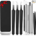 9 PCS Blackhead Extraction Tool Kit, Blackhead Remover Tool Comedones Extractor Acne Removal Kit for Nose Face