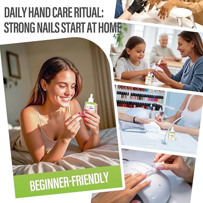 CHUCHU Nail Cuticle Oil Strengthener - Kiwi Scent Repair Growth Moisturizing Treatment - Natural Jojoba Vitamin B & E for Dry Cracked Nails