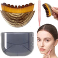 Lymphatic Contour face Brush and Jade Stone guasha Tool for face,Dry Lymphatic Drainage Massager,Ergonomically Designed to Fit The Skin Precisely and Relieve Fatigue