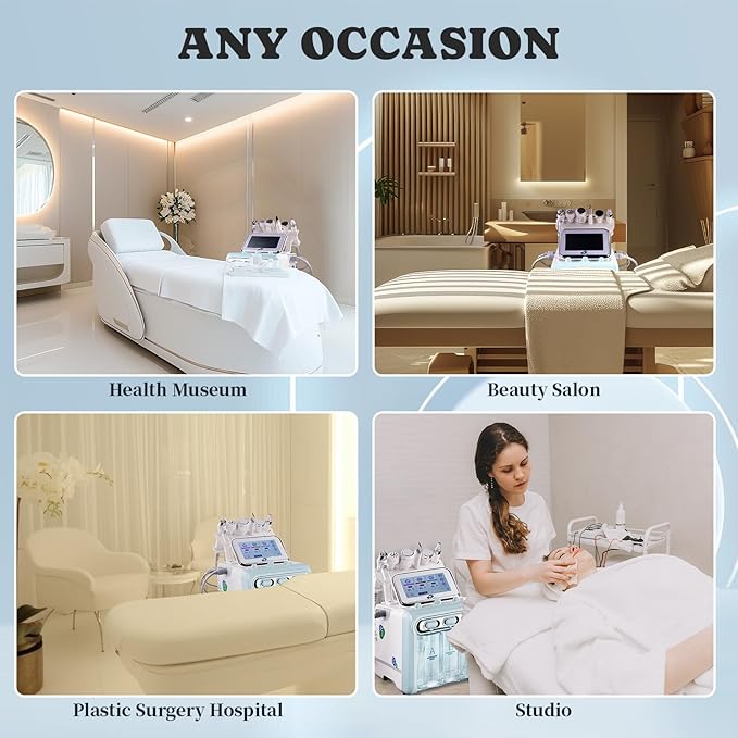 7 in 1 Multifunctional Face Care Device ，Facial Care Machine Vacuum Cleaning Jet for Home and Beauty Salon