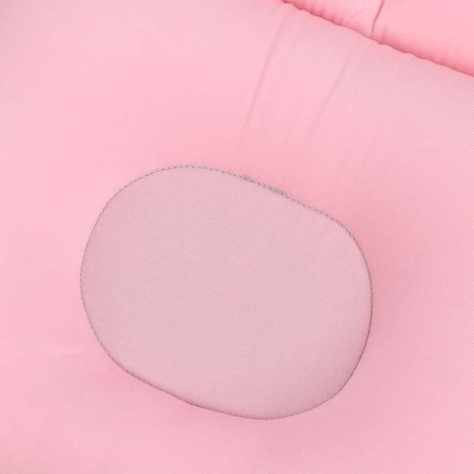 Bathtub Cushion Bathtub Pillow Soft Breathable Folding Headrest Back Support Bath Pillow Cushion for Adults Spa(Pink)