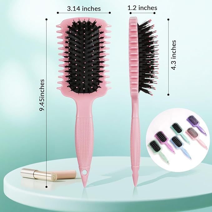 Curl Defining Brush, Curly Hair Brush Products for Effortlessly Detangling Shaping and Styling Women's Men's Curls on All Wet or Dry Hair Types, Reduces Frizz