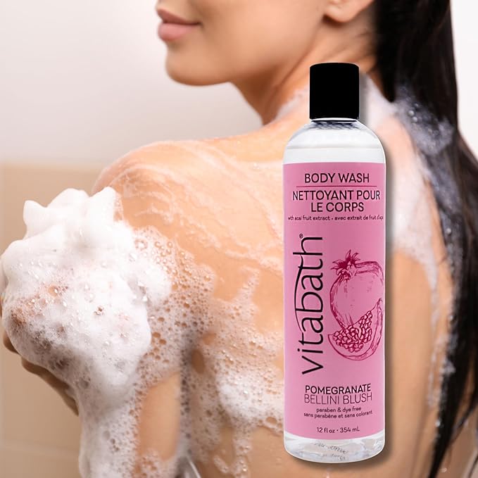 Vitabath Body Wash, Pomegranate Bellini Blush, 10 Fluid Ounce